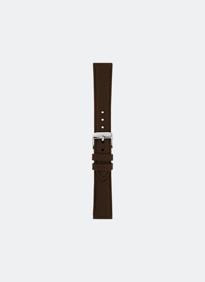 Brown Canvas Strap Silver (18) DW00200386