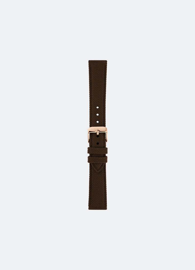 Brown Canvas Strap Rose Gold (18) DW00200387