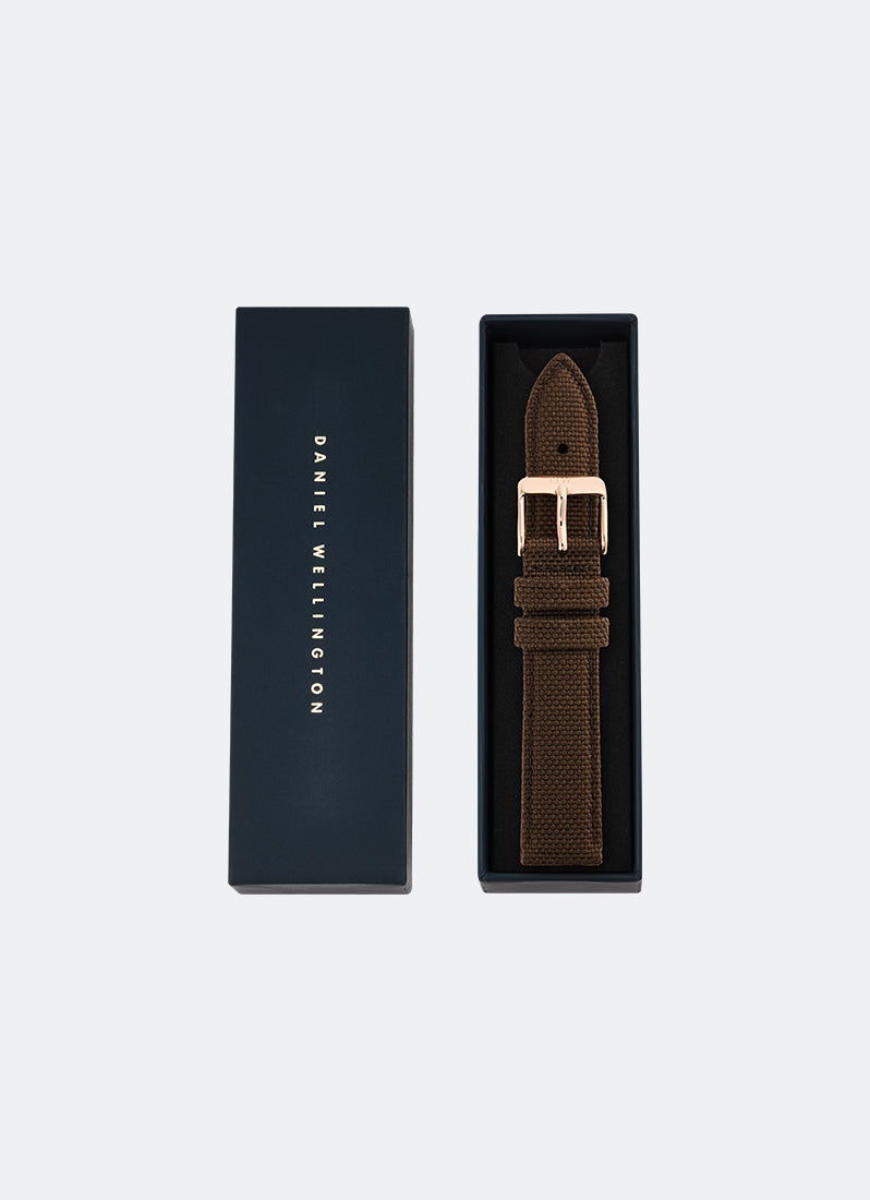 Brown Canvas Strap Rose Gold (18) DW00200387