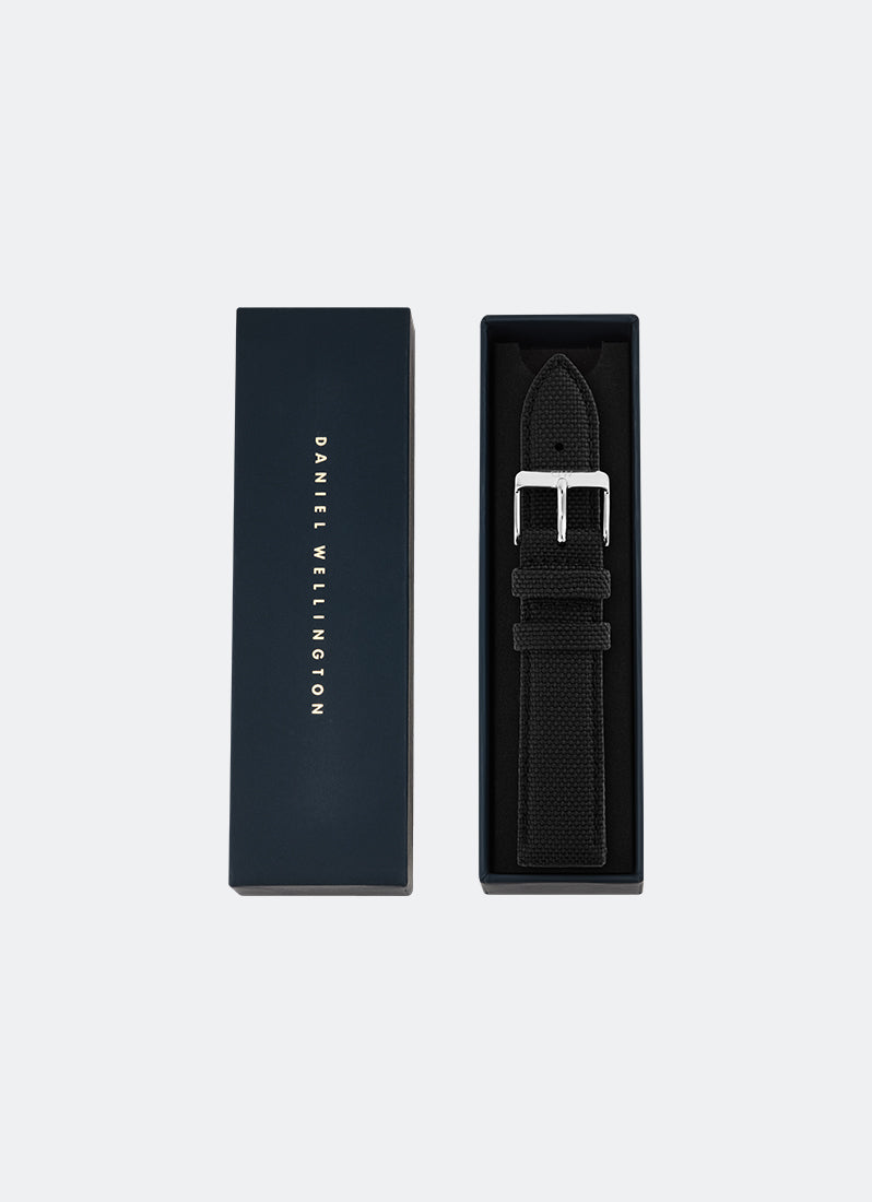 Black Canvas Strap Silver (20) DW00200391