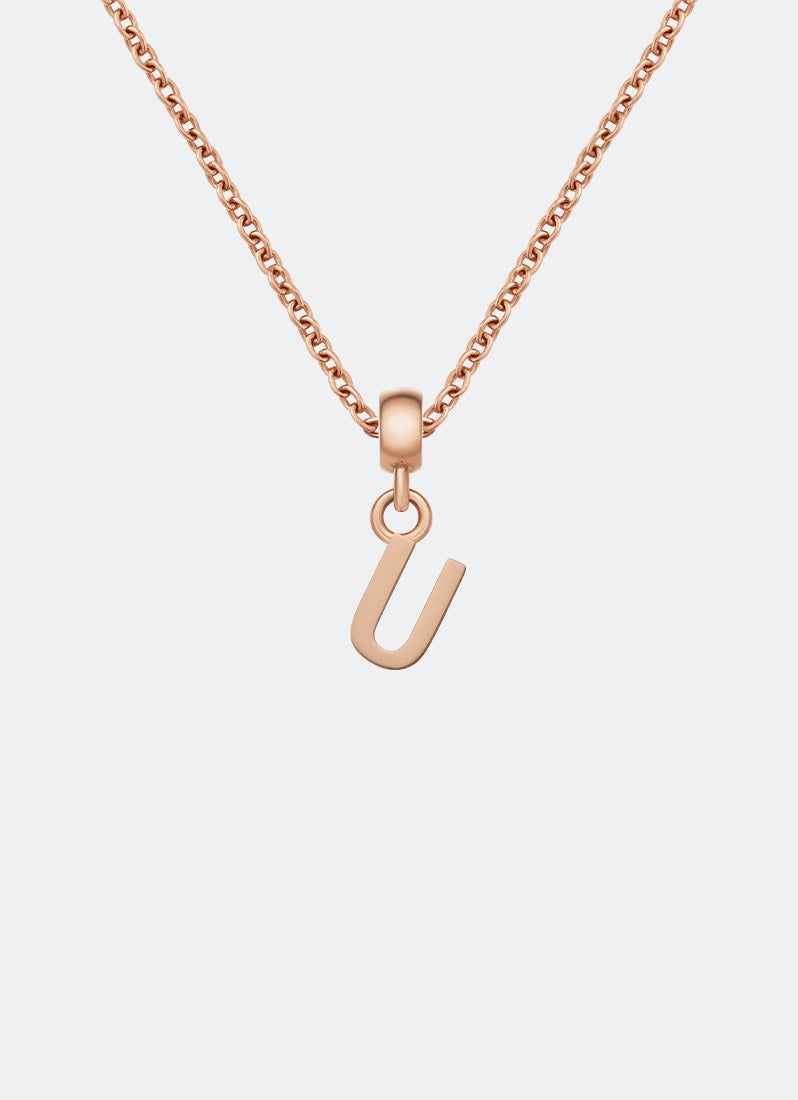 Charm Letter U Rose Gold DW00400478