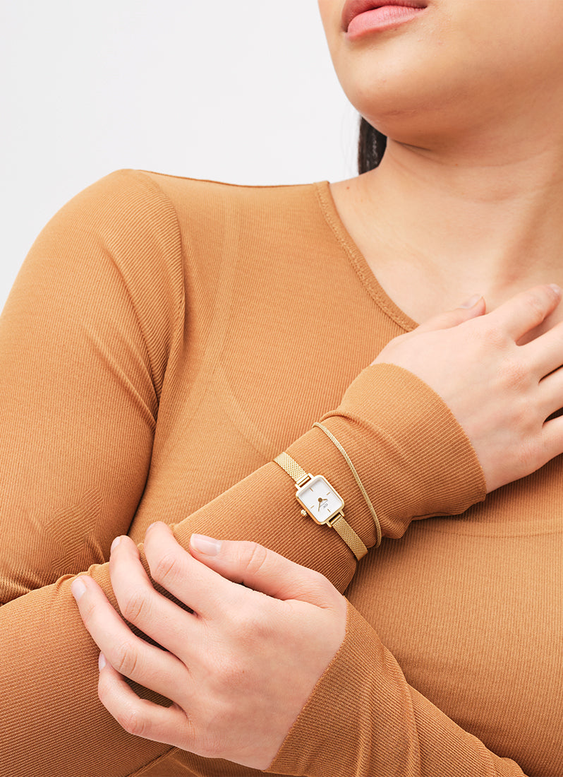 Tide Mesh Bracelet Evergold 1.8 Gold - 165 mm DW00400675