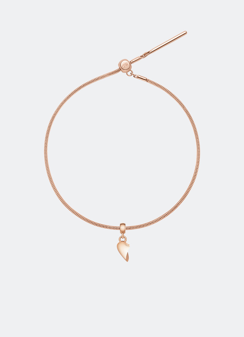 Charm Broken Heart Rose Gold - DW00400770