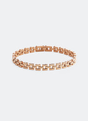 Daniel Wellington Link Inspired Bracelet 3 Rows Rose Gold 165 Front