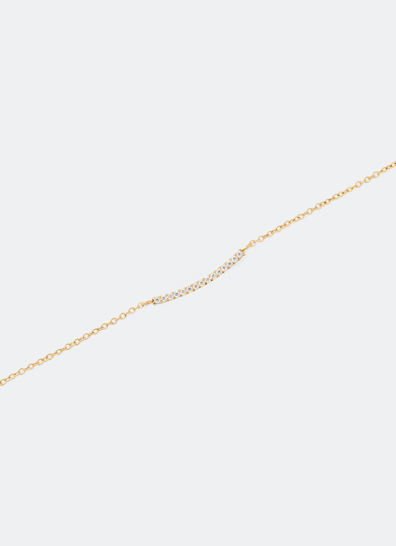 Danieil Wellington Mirelle Eternity Necklace Gold Detail