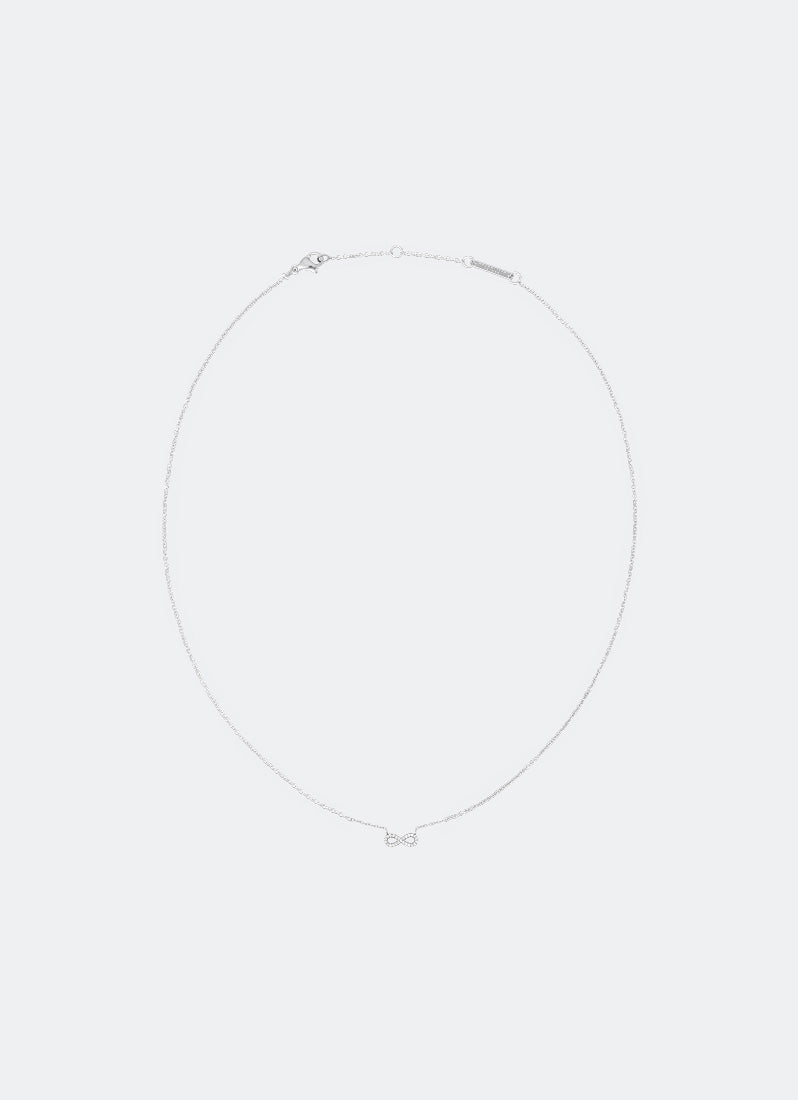 Daniel Welllington Mirelle Infinity Necklace Silver