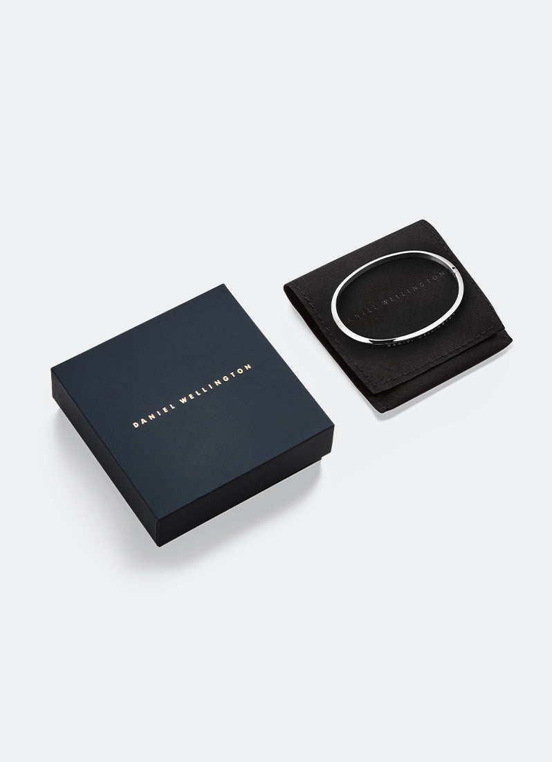 Daniel Wellington Classic Bangle Silver 195mm with Box