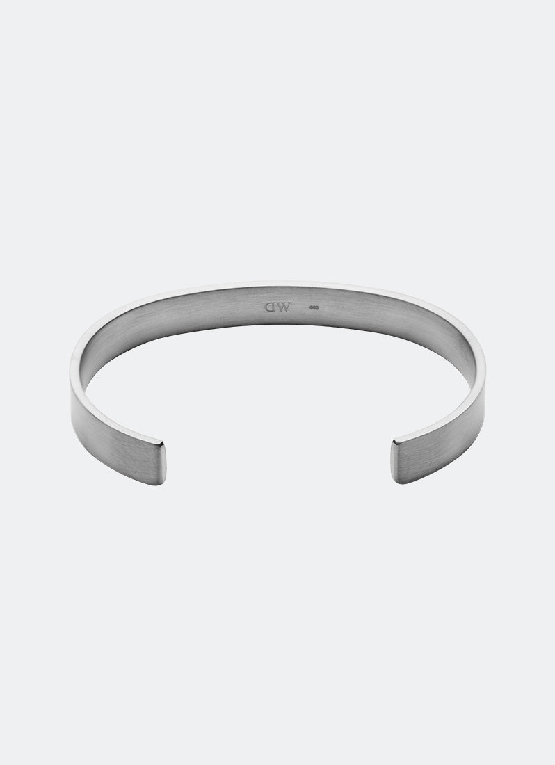 Daniel Wellington Line Cuff Brushed Large 185mm Silver Back