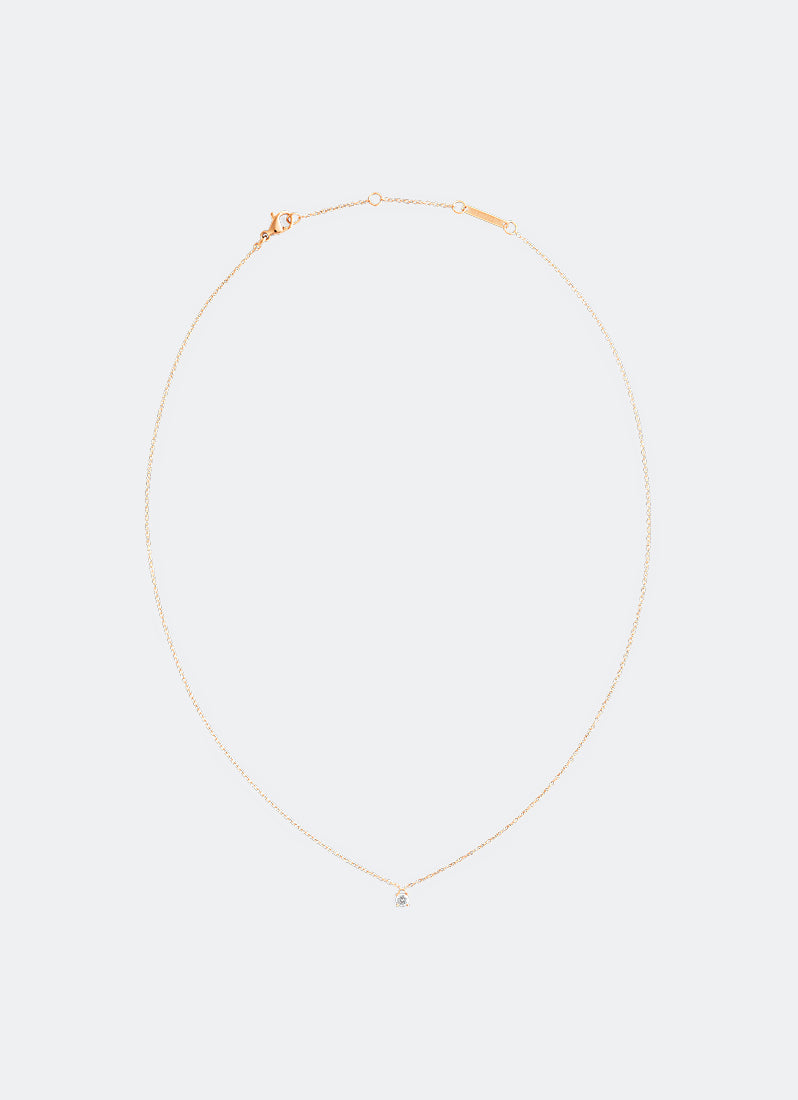 Mirelle Solitaire Necklace Rose Gold - DW00401968