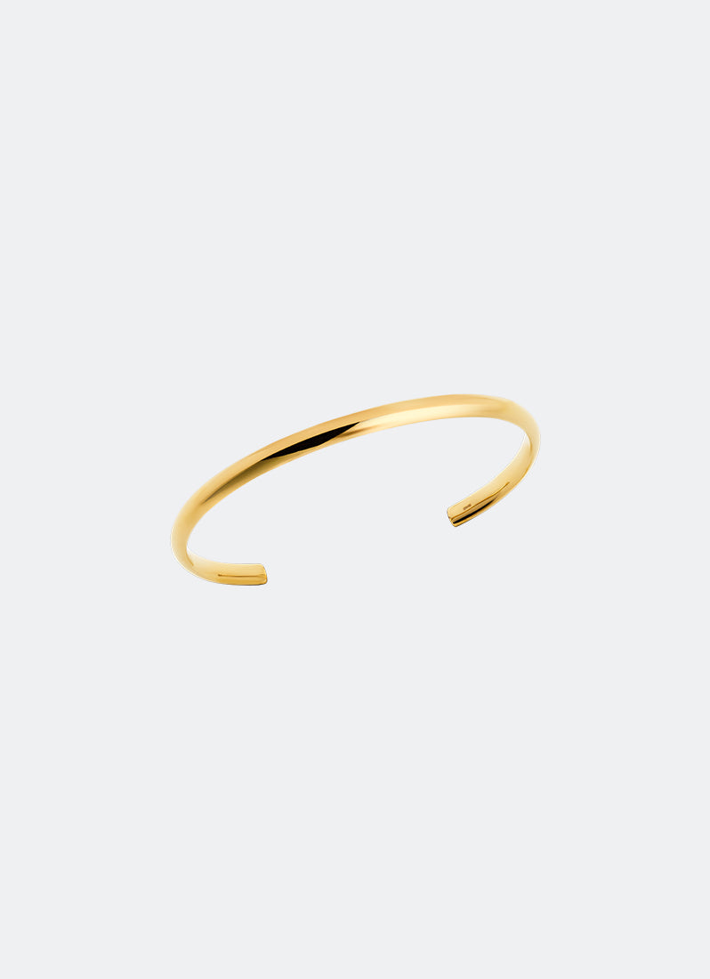 Daniel Wellington Classic Arch Cuff Large 185mm Gold Angle