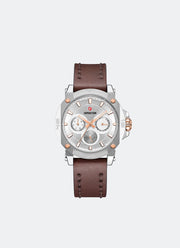 Jam Tangan Expedition Multifunction Men Quartz Band Silver Silver 37mm