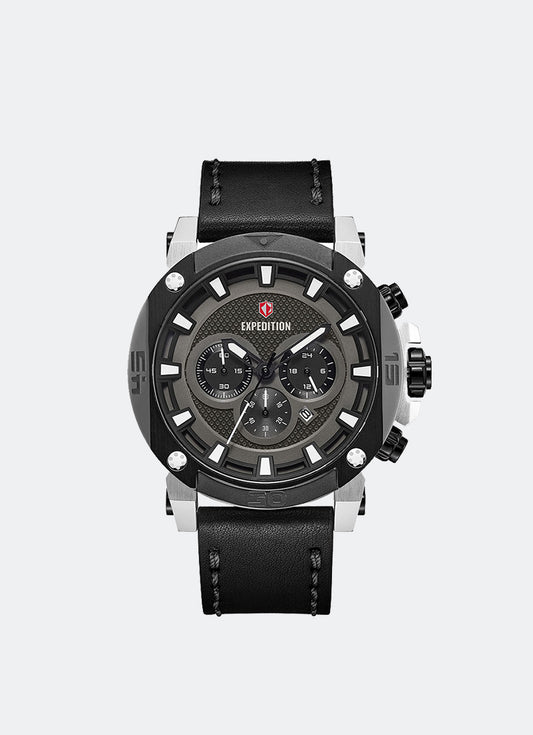 Expedition Chronograph Men Quartz Band Two Tone Black 48mm - E6606MCLTBBASL
