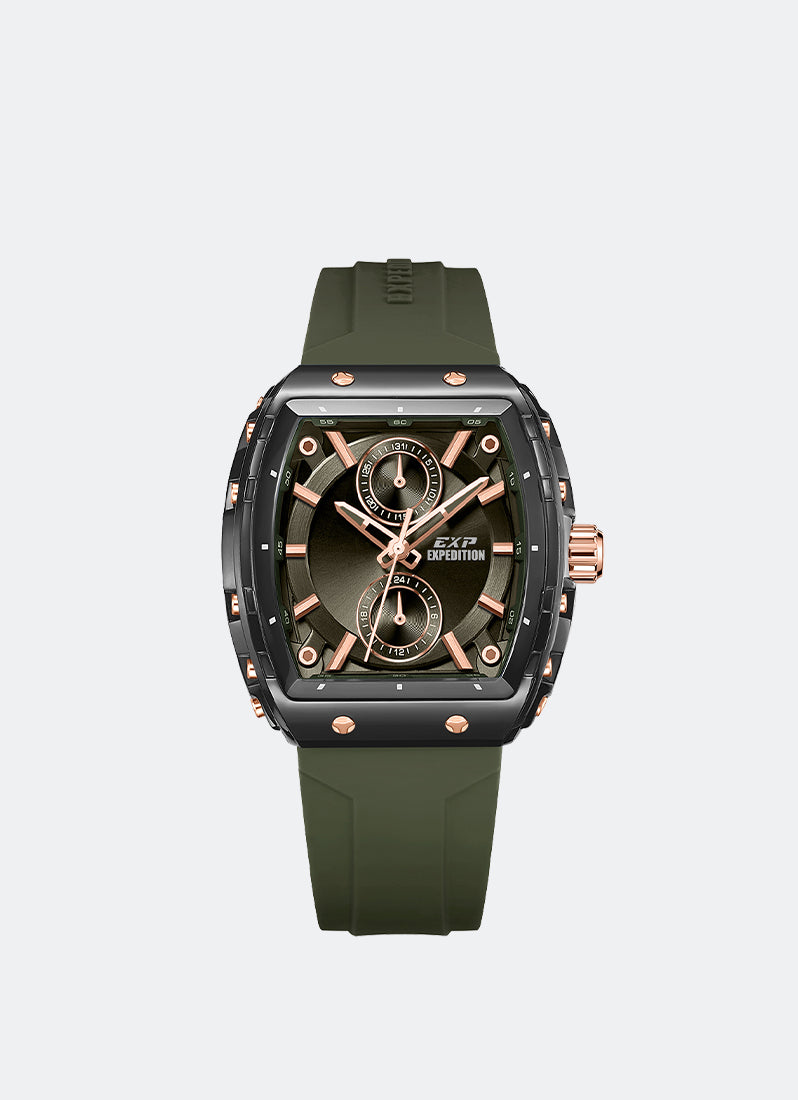 Expedition Ladies Quartz Band Black Green 38 x 41mm - E6814MFRRGGNBA