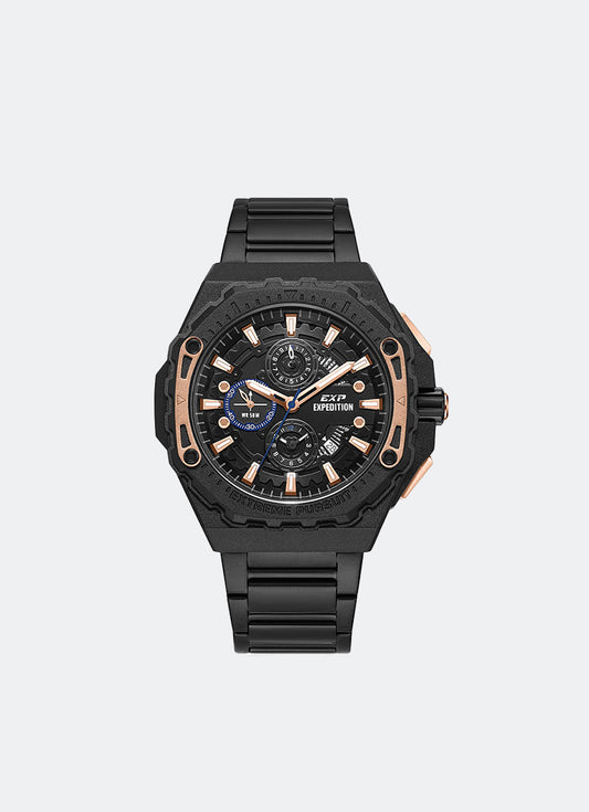 Expedition Chronograph Men Quartz Band Black Black 45mm - E6824MCBIPBARG