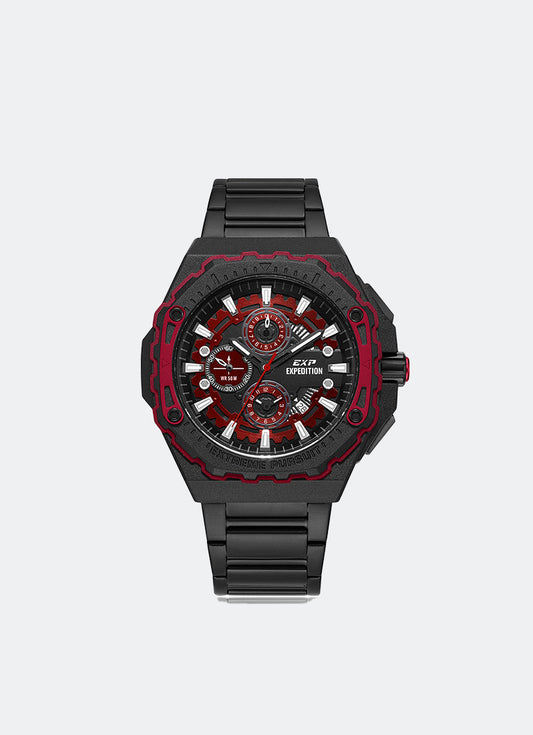 Expedition Chronograph Men Quartz Band Black Red 45mm - E6824MCBIPRE