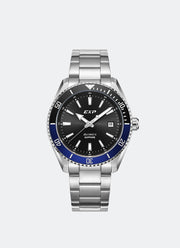Automatic Sapphire Boxset Men Black & White Dial Black & Blue Stainless Steel Silver - 42mm E6860MABSSBABU