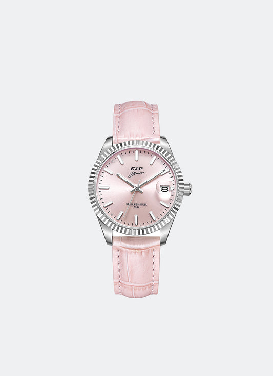 Expedition Pair Women Quartz Band Silver Pink 32mm - E6865LDLSSPN