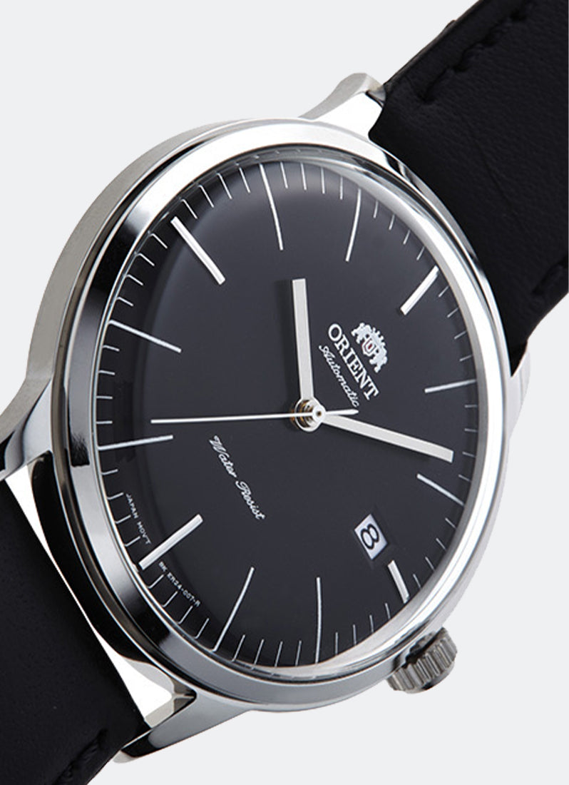 Bambino ver 3 Automatic 40.5mm Date Silver Black Dial Leather Black - FAC0000DB