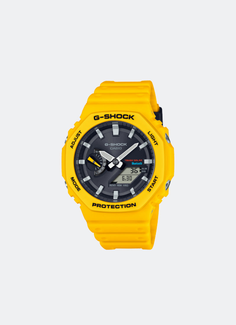 G-Shock Digital analog Black Dial Yellow Resin Strap