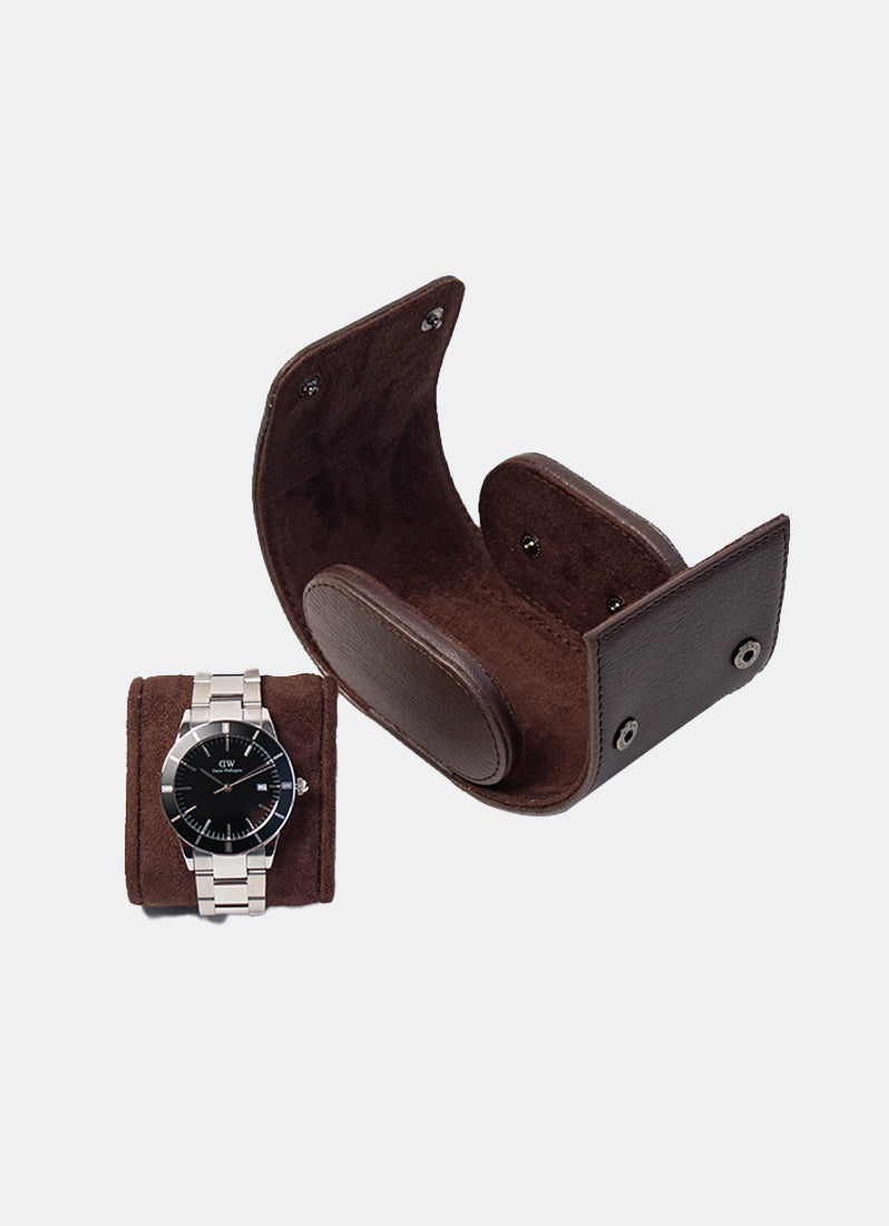 Tempat Jam Tangan Portable Brown