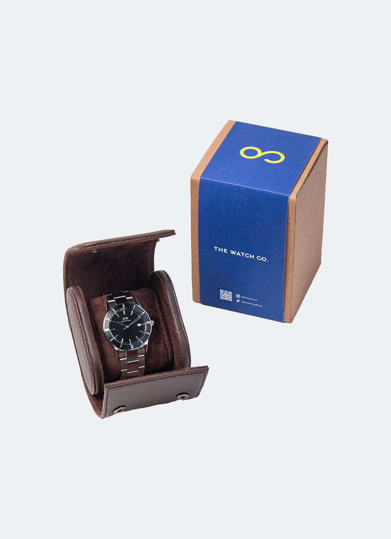 Tempat Jam Tangan Portable Brown