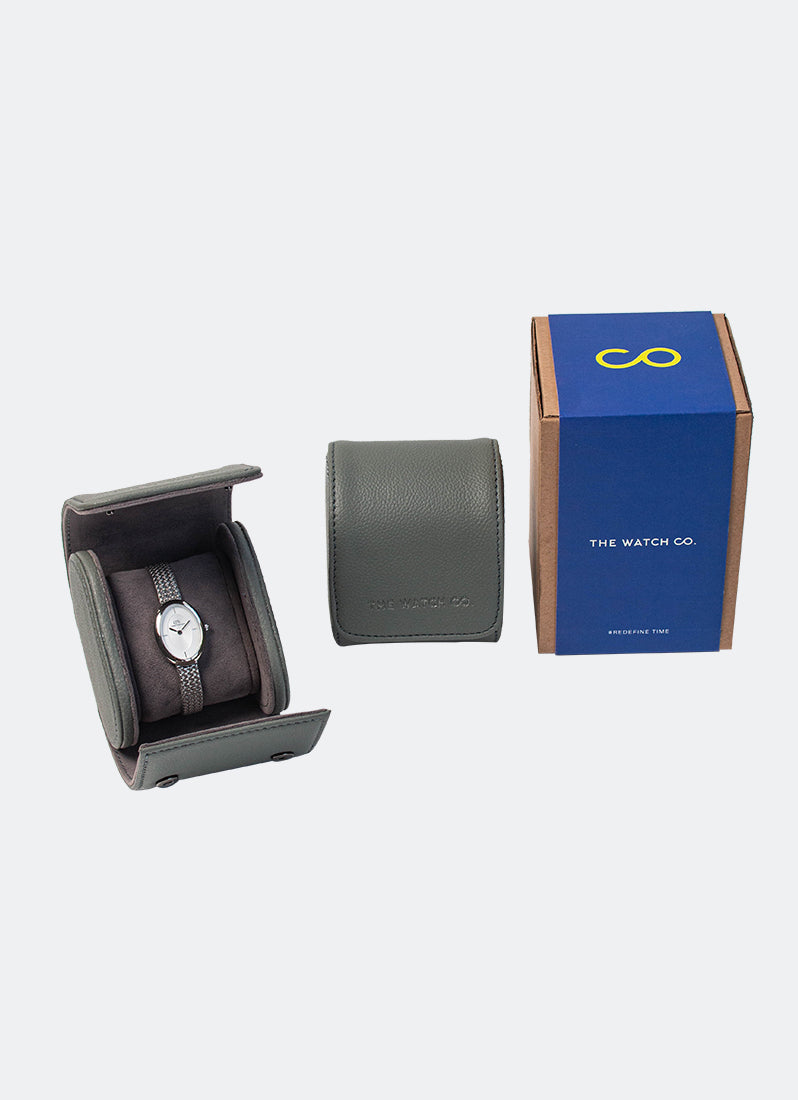 Tempat Jam Tangan Portable Grey The Watch Co.