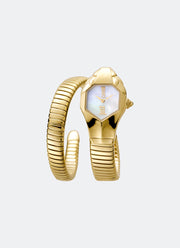 Signature Snake JC1L001 White MOP Dial Gold - 22 mm Single Round