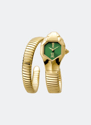 Signature Snake JC1L001 Green Dial Gold - 22 mm Single Round