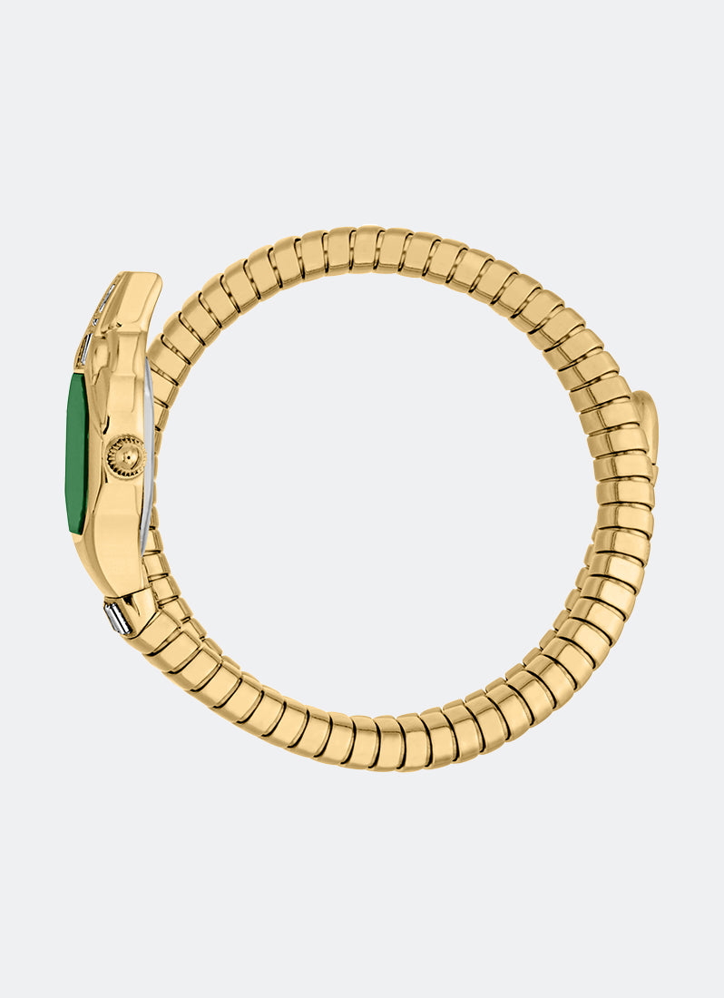 Signature Snake JC1L326 Dark Green Gold - 20.5 x 29.5mm Single Round