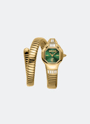 Signature Snake JC1L326 Dark Green Gold - 20.5 x 29.5mm Single Round