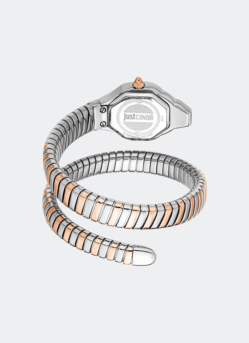Signature Snake JC1L326 Silver  Two-tone Silver & Rose Gold - 20.5 x 29.5mm Single Round