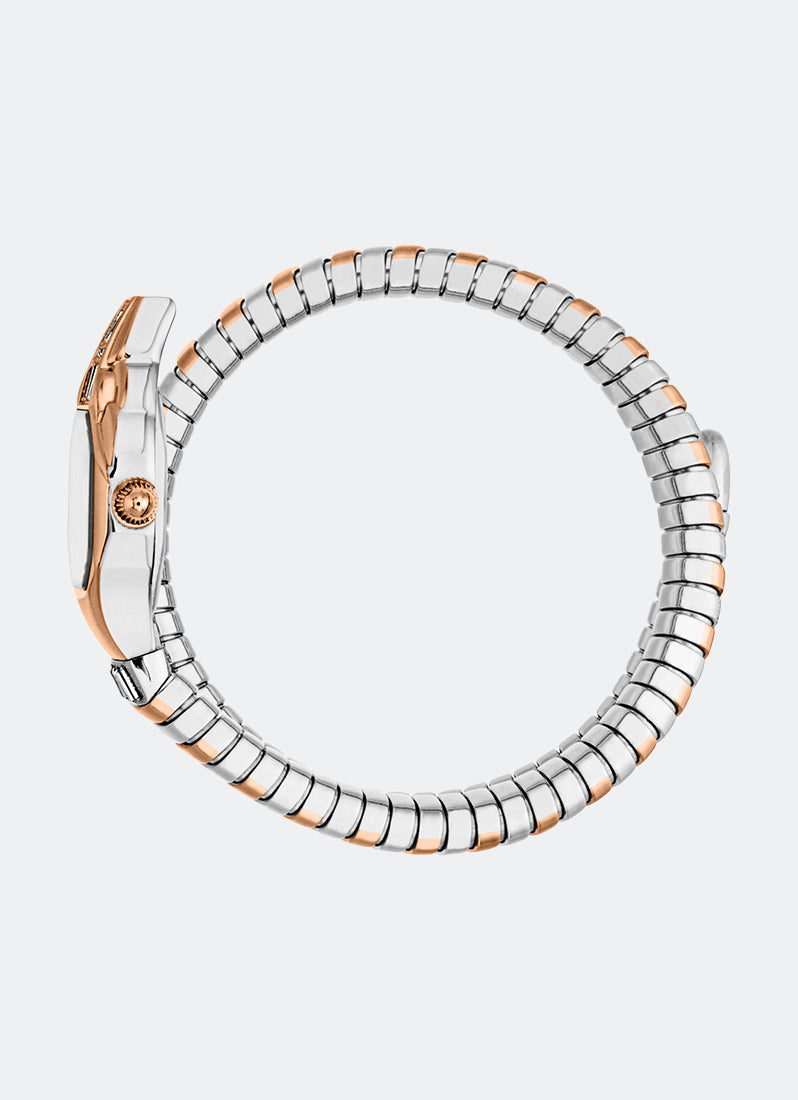 Signature Snake JC1L326 Silver  Two-tone Silver & Rose Gold - 20.5 x 29.5mm Single Round