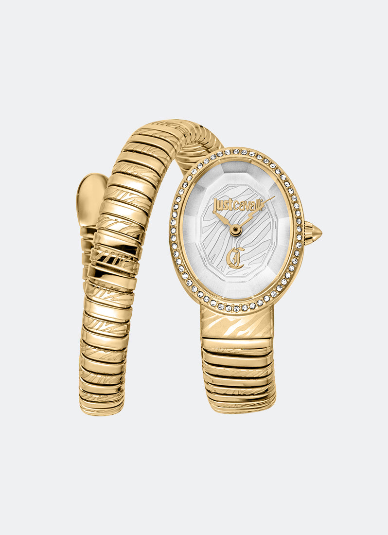 Signature Snake JC1L353 Silver Gold - 22 x 31.5mm Single Round
