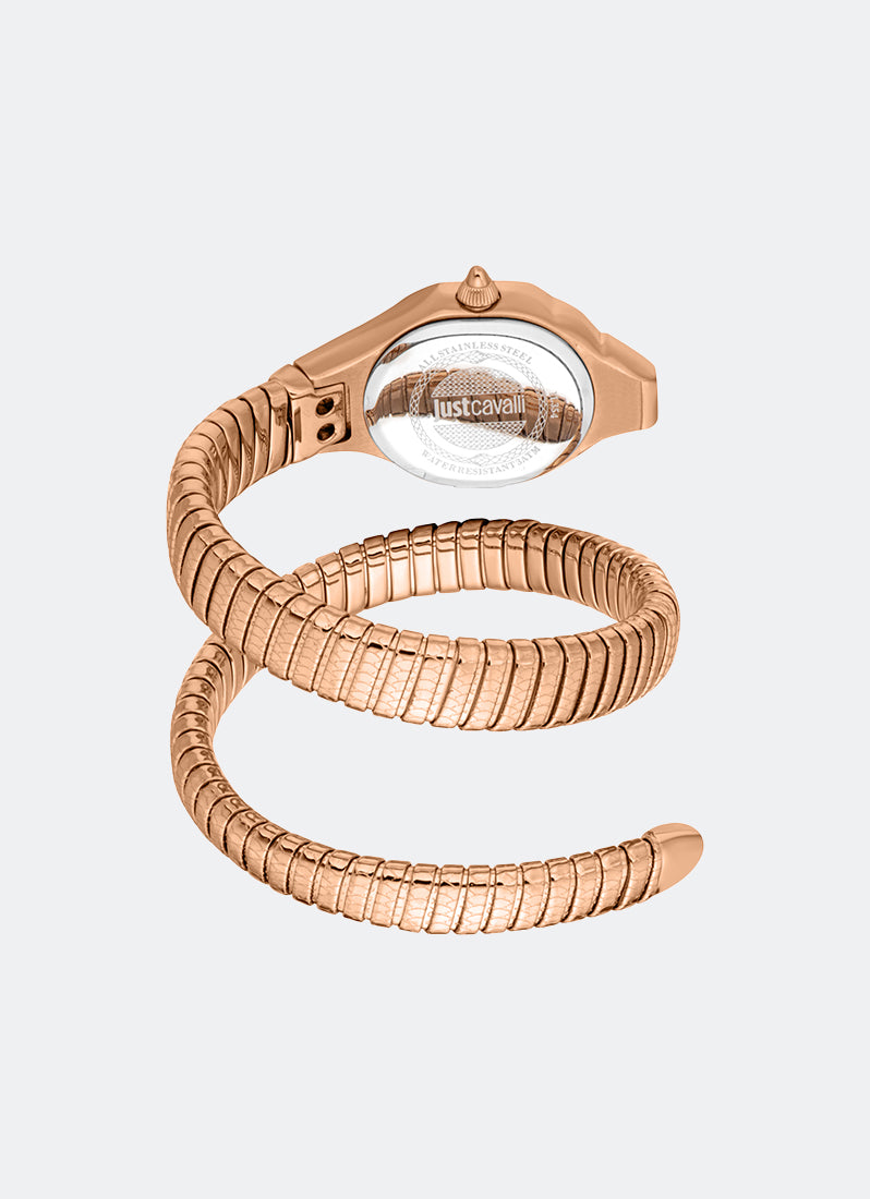 Signature Snake JC1L354 Silver Rose Gold - 22 x 35.5mm Single Round