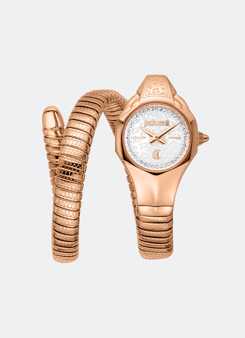 Signature Snake JC1L354 Silver Rose Gold - 22 x 35.5mm Single Round