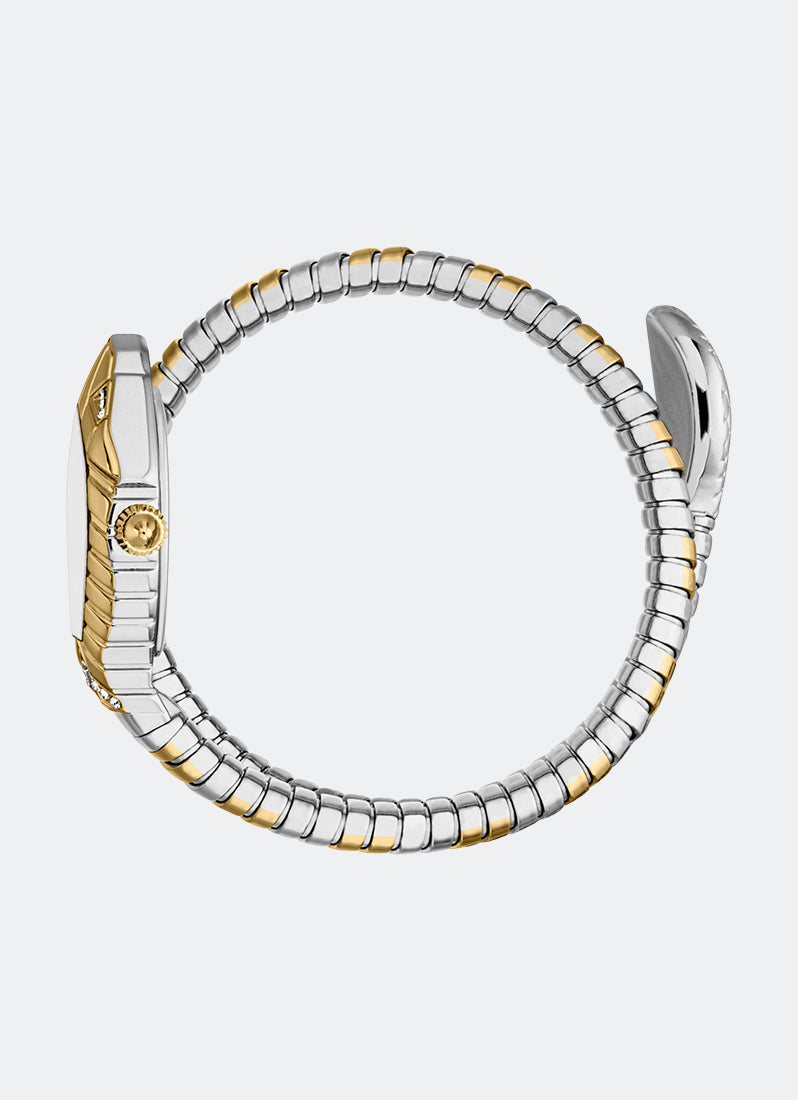 Signature Snake JC1L356 Silver Two-tone Silver & Gold - 21.5 x 34.5mm Single Round
