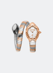 Signature Snake JC1L356 Silver Dial Two-tone - 22 x 28 Single Round