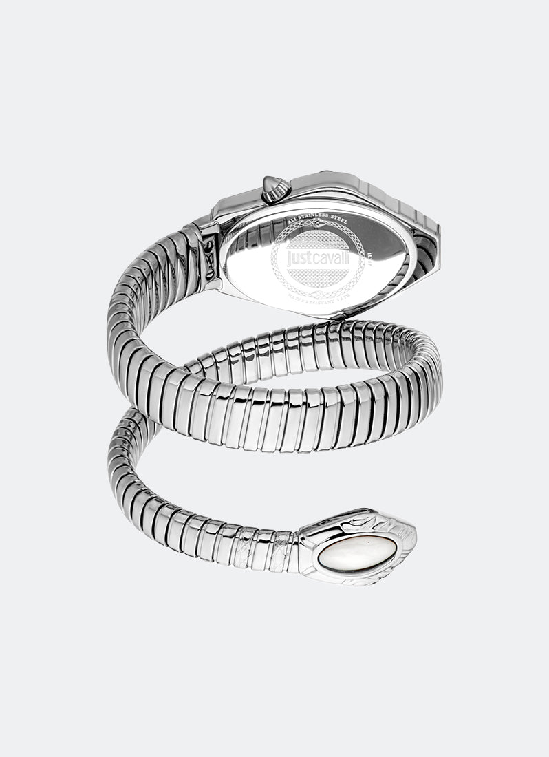 Signature Snake JC1L357 Silver Silver - 25 x 39mm Single Round