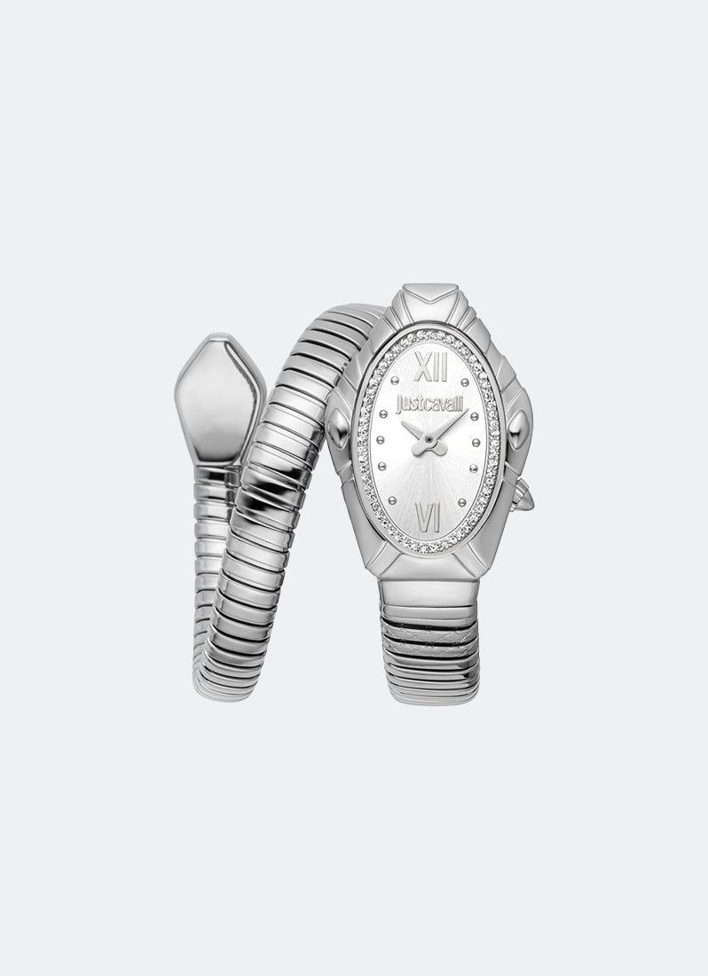 Signature Snake JC1L357 Silver Silver - 25 x 39mm Single Round