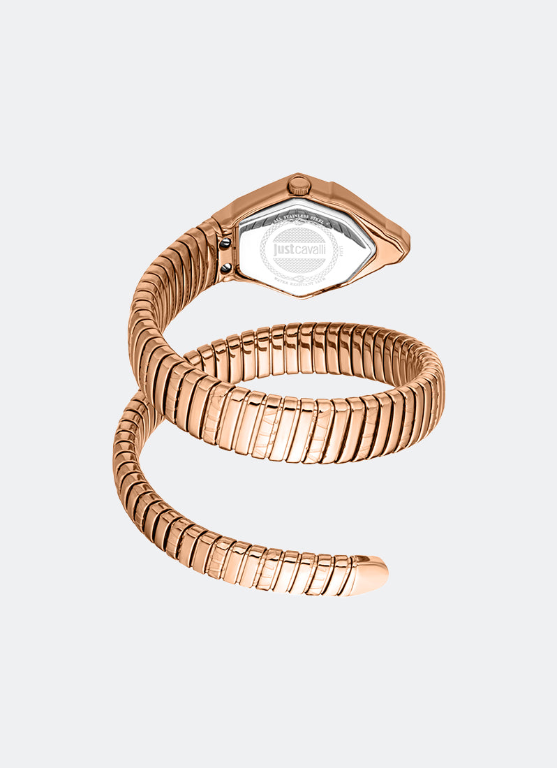 Signature Snake JC1L358 Silver Rose Gold - 23 x 32.5mm Single Round