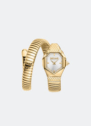 Signature Snake JC1L369 Silver Dial Gold - 22 x 34.5 Single Round