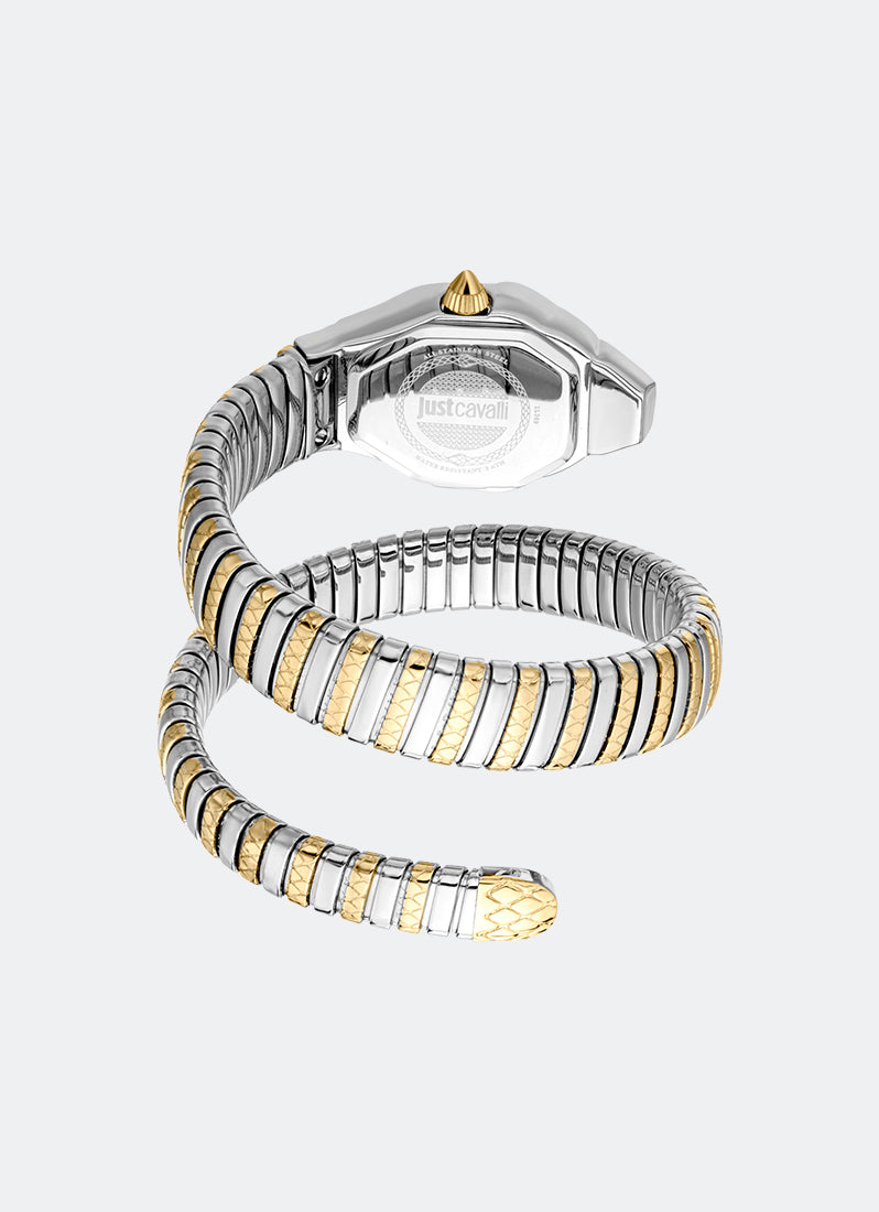 Signature Snake JC1L369 White MOP Dial Gold & Two-tone - 22 x 34.5 Single Round
