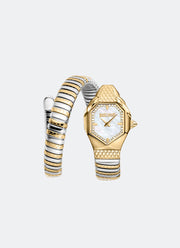 Signature Snake JC1L369 White MOP Dial Gold & Two-tone - 22 x 34.5 Single Round
