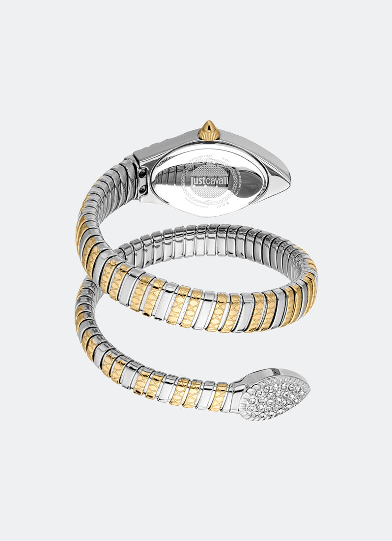 Signature Snake JC1L373 Silver Two-tone - 20 x 34.5mm Single Round