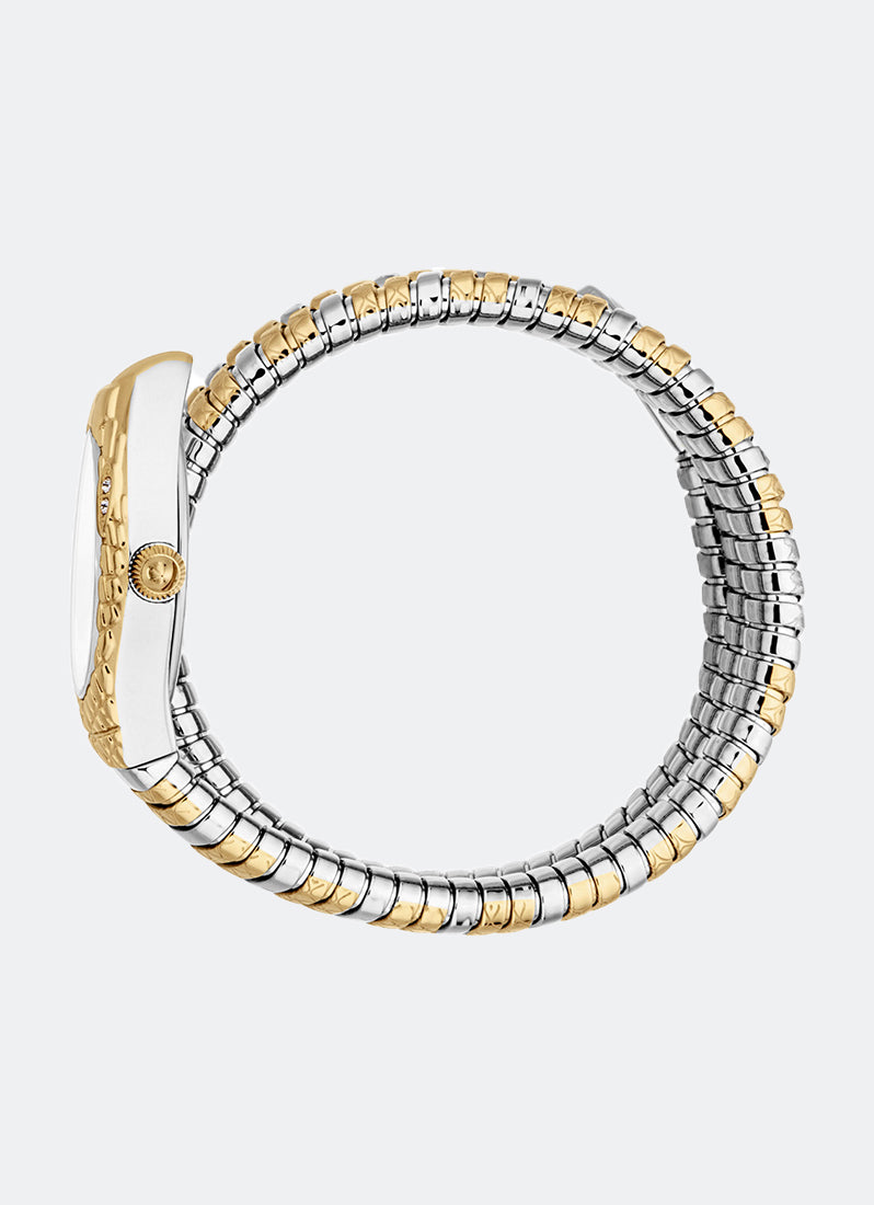 Signature Snake JC1L374 Silver Two-tone Silver & Gold - 20 x 34.5mm Double Round
