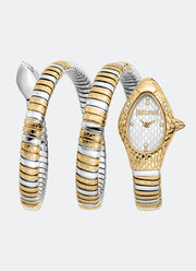 Signature Snake JC1L374 Silver Two-tone Silver & Gold - 20 x 34.5mm Double Round