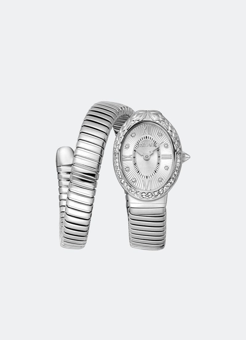 Signature Snake JC1L390 Silver Silver - 22 x 31mm Single Round