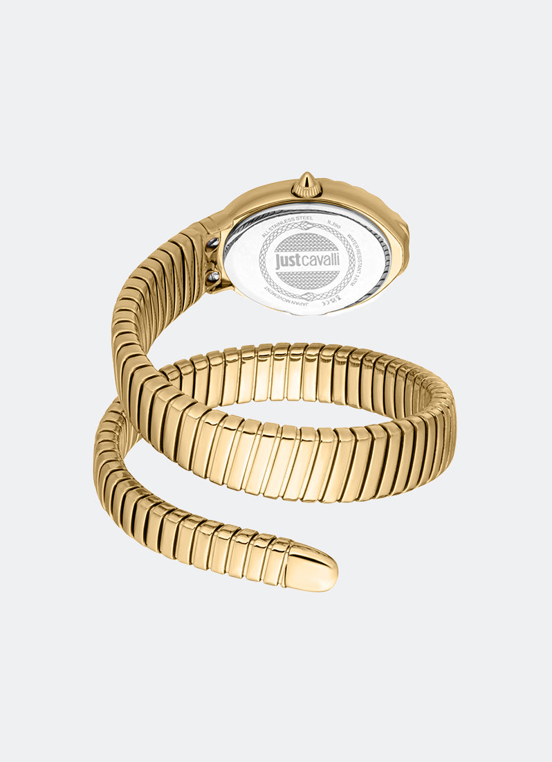 Signature Snake JC1L390 Silver Gold - 22 x 31mm Single Round