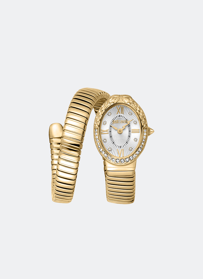 Signature Snake JC1L390 Silver Gold - 22 x 31mm Single Round