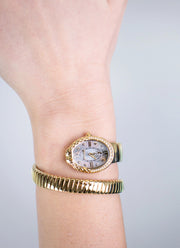 Signature Snake JC1L390 Silver Gold - 22 x 31mm Single Round